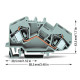 Клемма Wago 783-601 16мм² (серая)