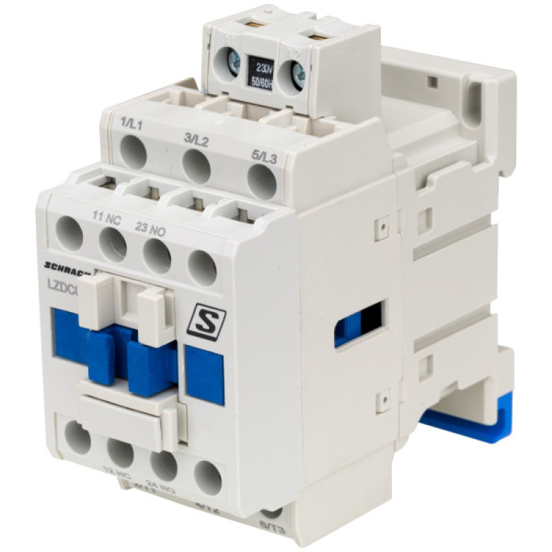 Контактор Schrack LZDC09B3 Cubico Classic 230В AC 1НО+1НЗ 4кВт 9А 3Р