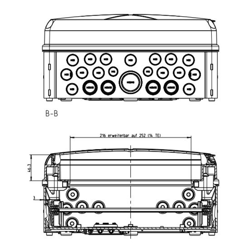 Щит Spelsberg AK 14 на 14 модулей IP65