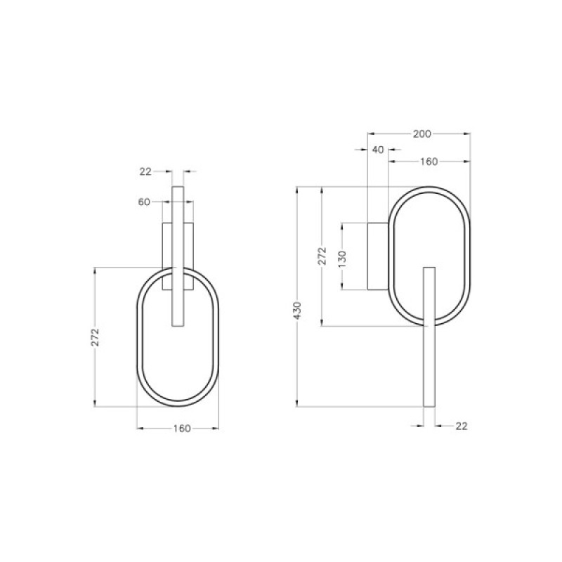Бра, настенный светильник Zuma Line 5905316692985 Ravon LED 1x12W 3000K 600Lm IP20 разноцветный