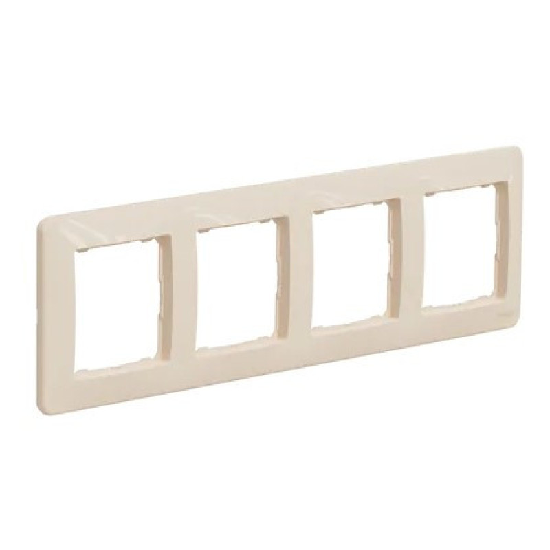 Рамка 4-постовая Schneider Electric Sedna Design бежевая SDD312804