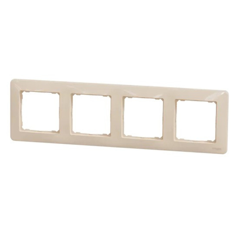 Рамка 4-постовая Schneider Electric Sedna Design бежевая SDD312804