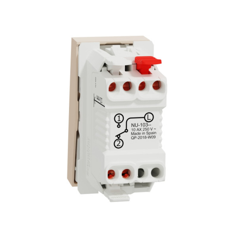 Проходной выключатель Schneider Electric Unica New NU310344 10А 1м бежевый