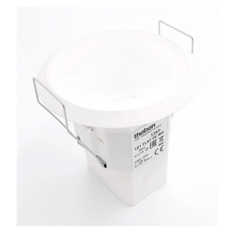 Датчик присутності Theben theRonda S360-100 FLAT DE WH 230В 10А 2-4м 10с-60хв 360° IP54 (білий)