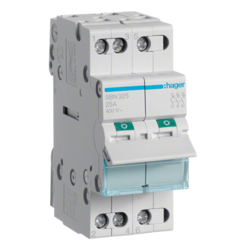 Вимикач навантаження Hager SBN325 3P 25А/400В 2м