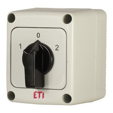 Кулачковый переключатель в корпусе ETI 004773192 CS 25 52 PN (2p «1-0-2» IP65 25A)