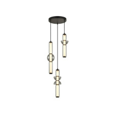 Подвесной светильник, люстра Italux PND-27372-3A-57W-BK Bruni LED 3x57W 3000K 6638Lm IP20 черный
