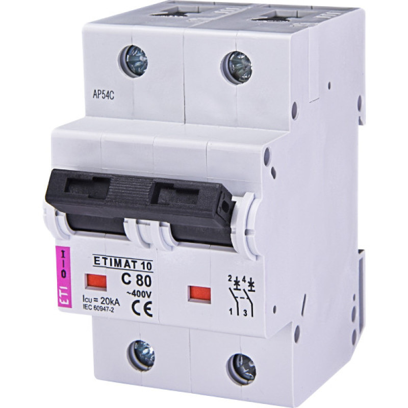 Автоматичний вимикач ETI 002133732 ETIMAT 10 2р C 100А (20 kA)