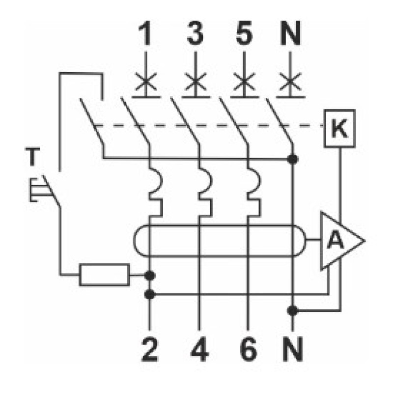 Автомат защитного отключения Promfactor FAP1-AC "C" 25А/0,03A 4P 6кА (FAP01C250304AC)