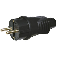 Вилка угловая ETI PKB-ST 2Р+РЕ каучук IP44 черная (4481002)
