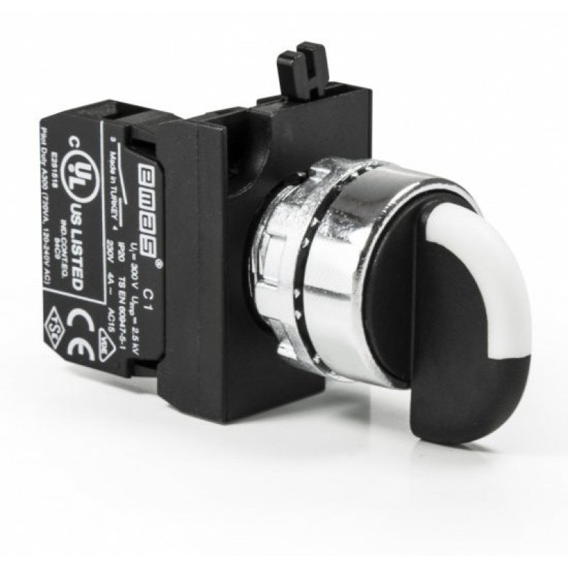 Переключатель EMAS CM100S21 0-1 без фиксации (1НО)