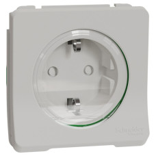 Розетка Schneider Electric MUR39134 с з/к и шторками IP55 (белая)
