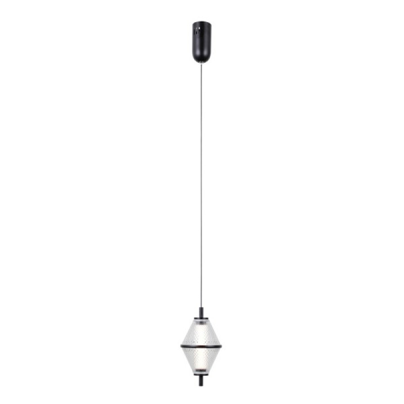 Подвесной светильник, люстра Italux PND-34395-1-BK Fuente LED 1x5W 3000K 422Lm IP20 черный