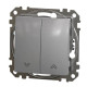 Кнопковий вимикач Schneider Electric Sedna Design & Elements для жалюзі алюміній SDD113114