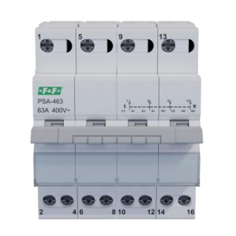 Переключатель сеть-генератор F&F PSA-440 I-0-II 40A