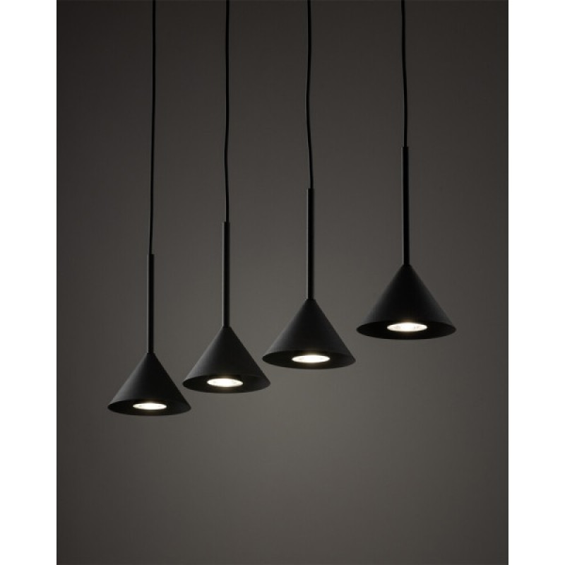 Подвесной светильник, люстра TK Lighting 10305 Cono Mini GU10 4x10W IP20 черный