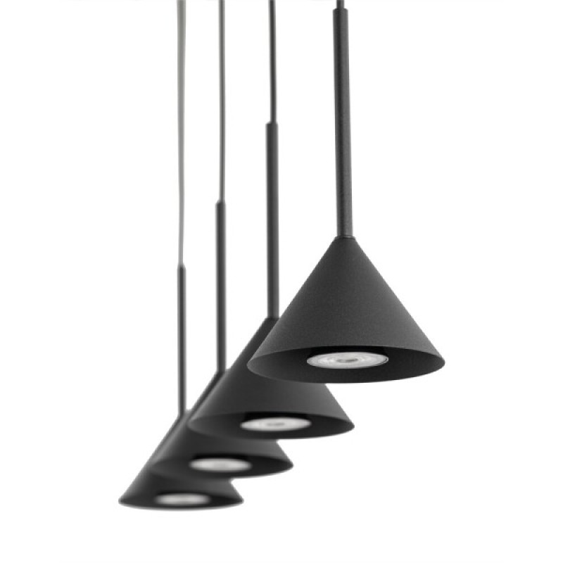 Подвесной светильник, люстра TK Lighting 10305 Cono Mini GU10 4x10W IP20 черный
