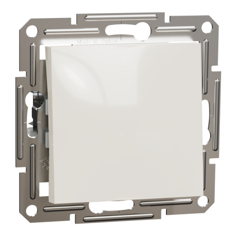 Выключатель кнопочный Schneider Electric Asfora без рамки кремовый (EPH0770123)