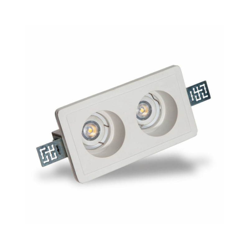 Гіпсовий точковий врізний світильник Imperium Light 596218.01.01 Cordi GU10/GU5.3 2x50W IP20