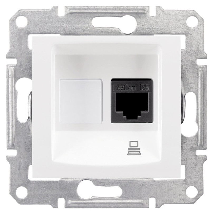 Комп'ютерна розетка Schneider Electric Sedna SDN4900121 (біла)
