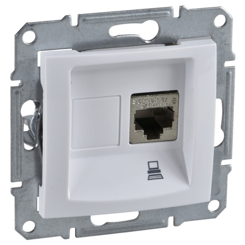 Комп'ютерна розетка Schneider Electric Sedna SDN4900121 (біла)