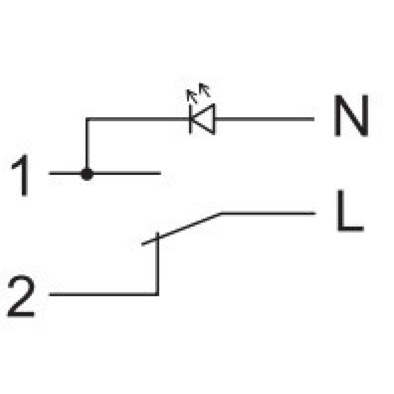 Одноклавишный переключатель Schneider Electric NU310330S с нейтралью 10А 1М (алюминий)