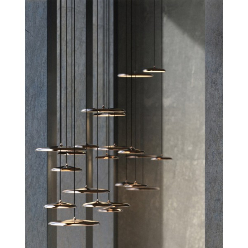 Подвесной светильник, люстра Nordlux 2420203030 Artist LED 1x14W 3000K 1000Lm IP20 медный