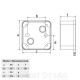 Термопластиковая коробка Bemis BB2-0441-0003 ABS 95x95x50 IP44 (5.1.1.98537)