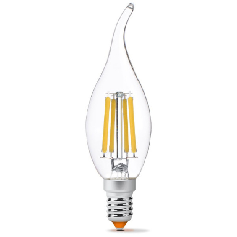 Світлодіодна філаментна лампа Videx Filament C37Ft E14 6Вт 4100K (VL-C37Ft-06144)
