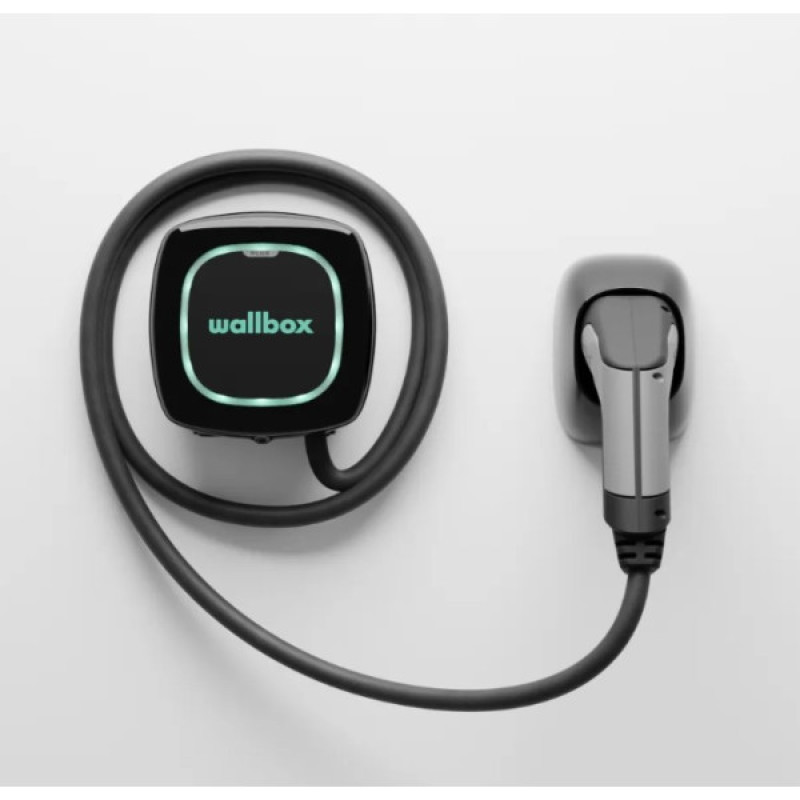 Зарядна станція Wallbox Pulsar Plus 11кВт Type 2 кабель 5м чорна (PLP1-0-2-3-9-002)