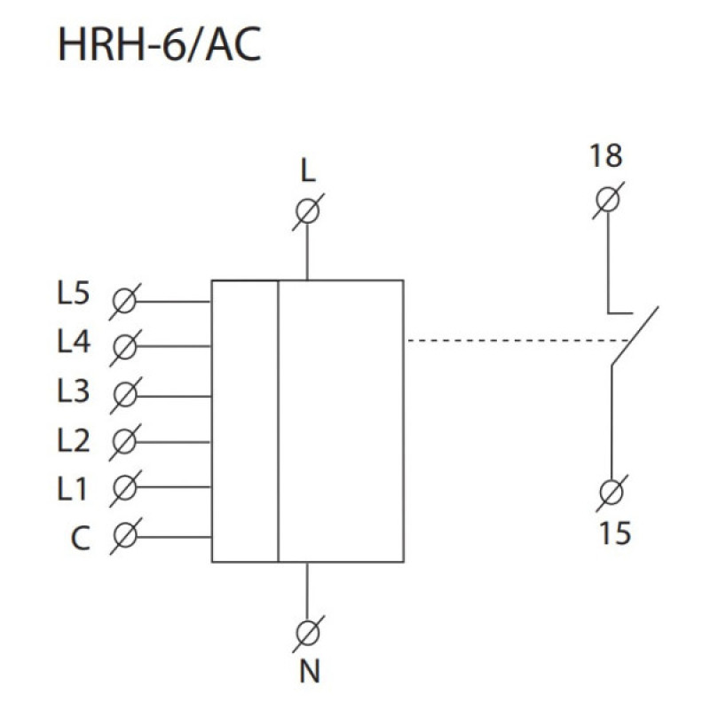 Реле контроля уровня жидкости ELKOep HRH-6/230V