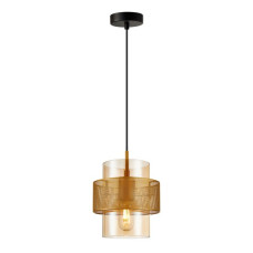 Подвесной светильник, люстра Italux PND-22132-1S-GD-AMB Vinoti E27 1x40W IP20 золотой