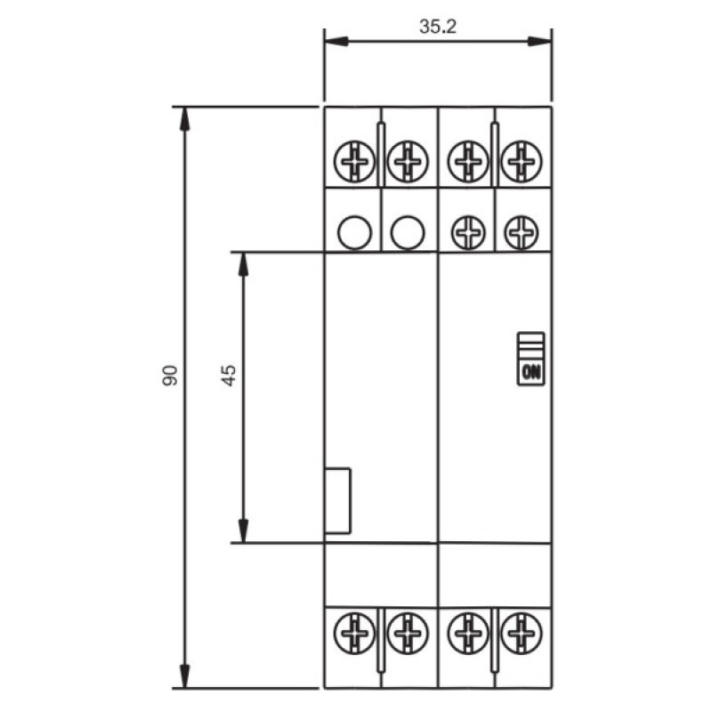 Импульсное реле ETI 002464126 RBS 432-40 230V AC 32A (4НО AC1)