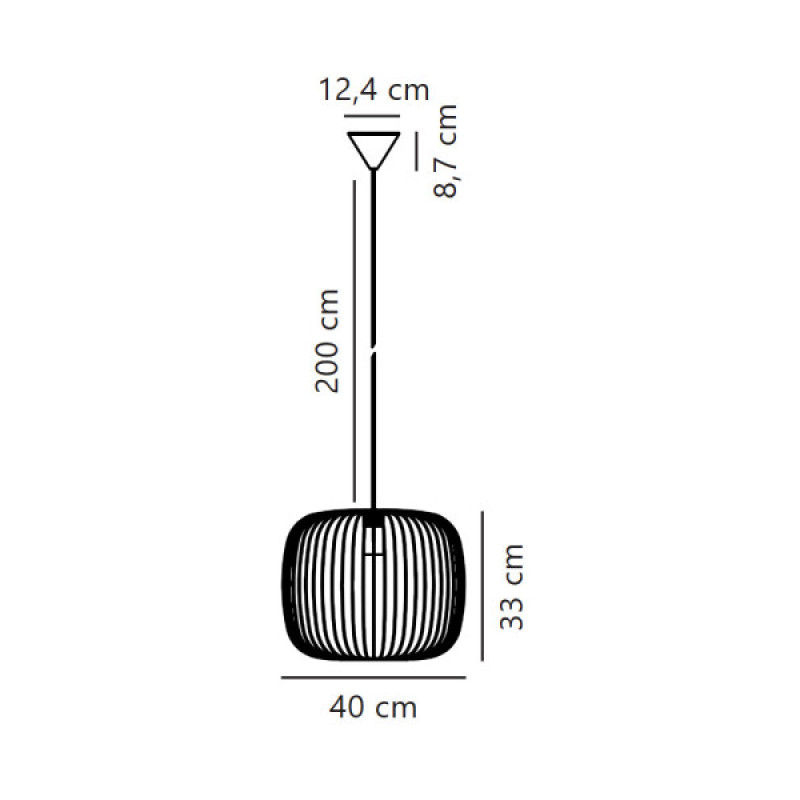 Підвісний світильник, люстра Nordlux 2213313003 Beroni E27 1x60W IP20 чорний