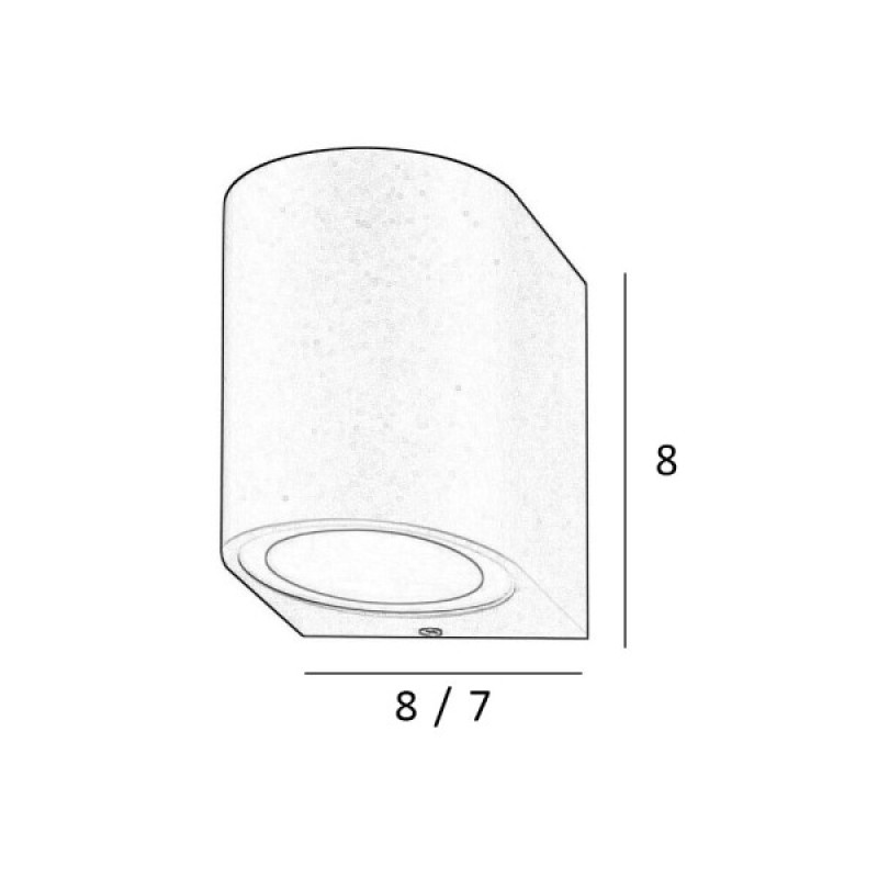 Вуличний світильник Italux OWL-2197-1R Genta GU10 1x35W IP54 чорний