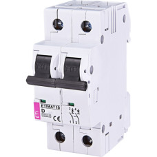 Автоматический выключатель ETI 002153714 ETIMAT 10 2p D 10А (10 kA)
