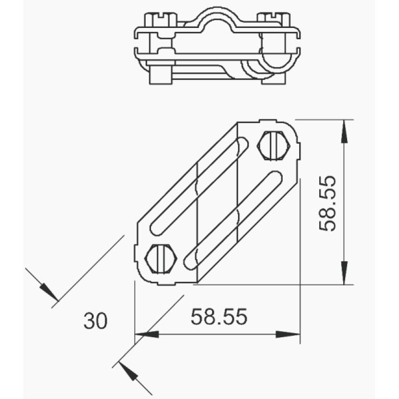 Диагональный соединитель OBO Bettermann (5312906) 250 FT (40-60 мкм)