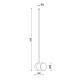 Бра, настенный светильник Kloodi WA-STICK 60 Stick Led 1x7W 3000K IP20 Gold