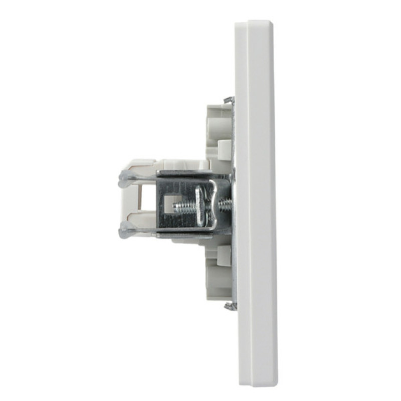 Розетка компьютерная RJ45 кат.6 UTP двойная белая Asfora, EPH4800121