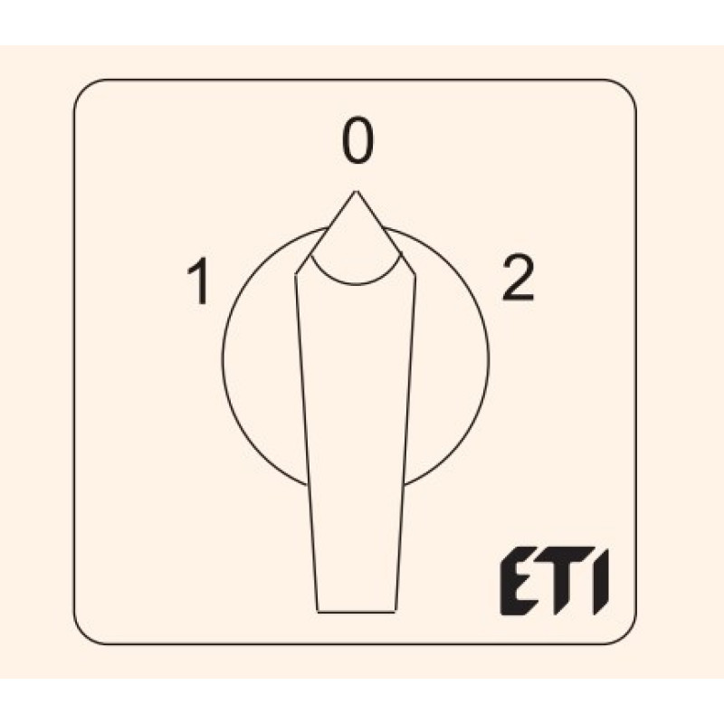 Кулачковый переключатель в корпусе ETI 004773196 CS 16 53 PN (3p «1-0-2» IP65 16A)