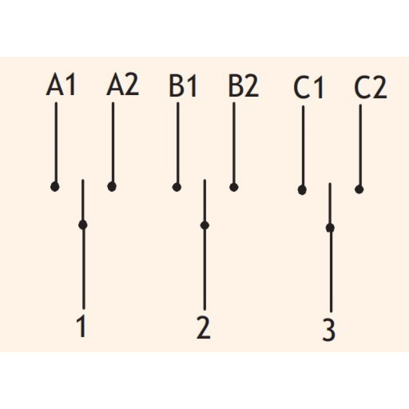 Кулачковый переключатель в корпусе ETI 004773196 CS 16 53 PN (3p «1-0-2» IP65 16A)