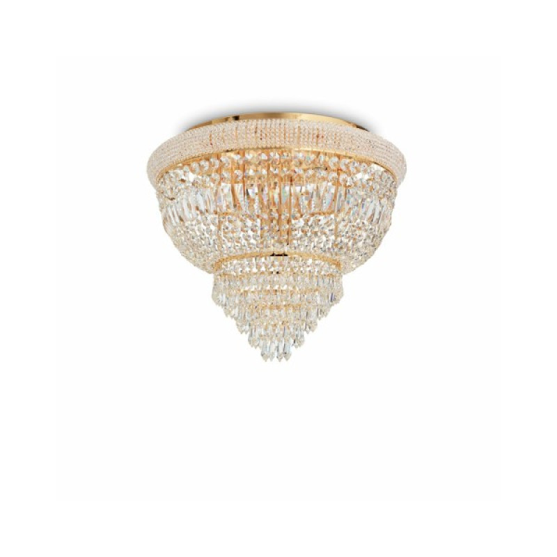 Люстра пристельова Ideal Lux Dubai pl6 ottone 201016