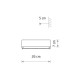 Бра, настенный светильник Nowodvorski 6350 Straight Wall LED E14 1x10W IP20 графитовый