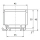 Клема Promfactor FT 1Р Cu:1.5-16мм²/ Al:1.5-16 1,5-16мм² синя FT1016N