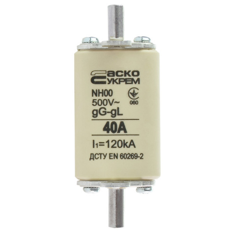Запобіжник Аско-Укрем NH00 40A gG (A0050010011)