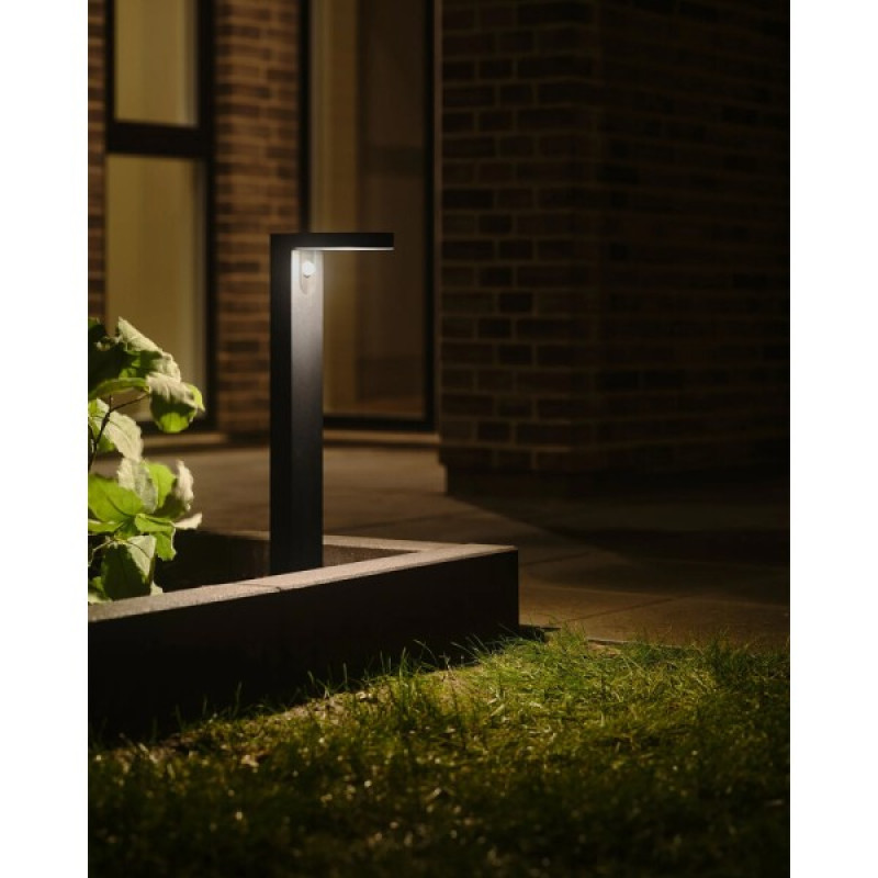 Вуличний світильник на сонячній батареї Nordlux 2118158003 Rica LED 1x4.5W 3000K 400Lm IP44 чорний