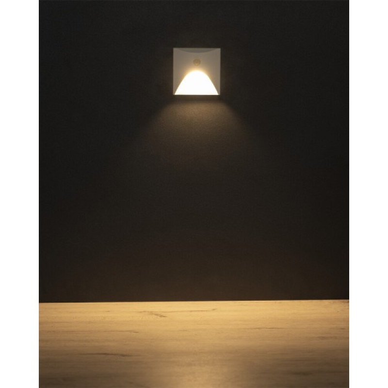 Светильник для подсветки лестницы/коридора Kanlux 39129 Exin LED 1x2.5W 3000K 50Lm IP65 белый