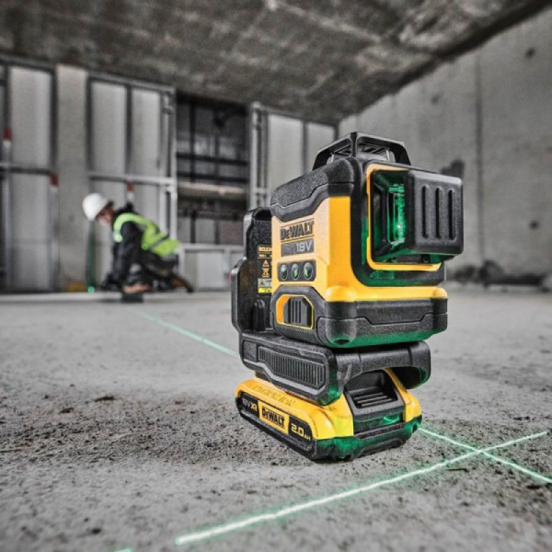 Линейный лазерный уровень DeWALT DCLE34031D1 XR Li-Ion 18 В с зеленым лучом