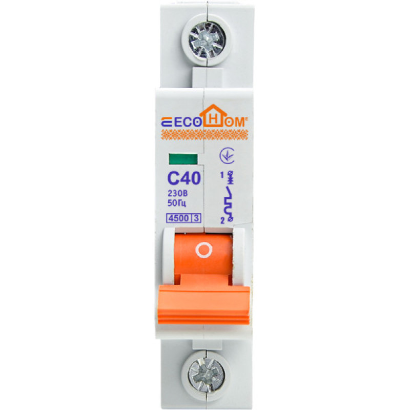 Автоматический выключатель ECOHOME ECO 1p 40A C (ECO010010007)