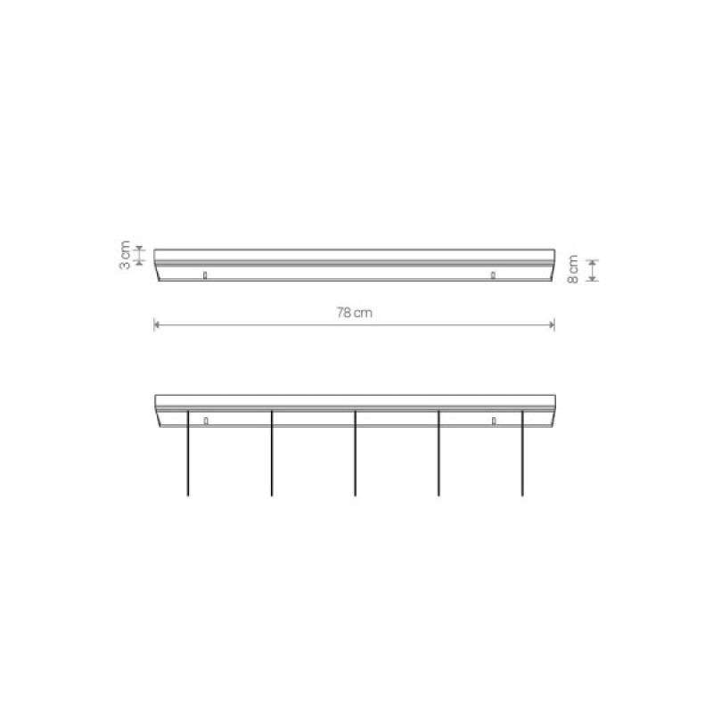 Основа Nowodvorski 8561 Cameleon Canopy B 780 10W IP20 Bl